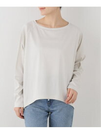 ドロストヘム ロングスリーブT IENA イエナ トップス カットソー・Tシャツ ベージュ ブラウン【送料無料】[Rakuten Fashion]