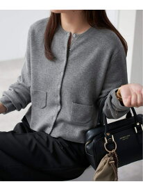 《セットアップ対応可》コットンダブルフェイスカーディガン SLOBE IENA スローブ イエナ トップス カーディガン グレー ベージュ ブラウン ワインレッド【送料無料】[Rakuten Fashion]