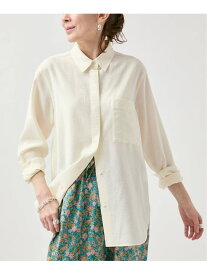 Airy Over シャツ VERMEIL par iena ヴェルメイユ パー イエナ トップス シャツ・ブラウス グレー ホワイト【送料無料】[Rakuten Fashion]