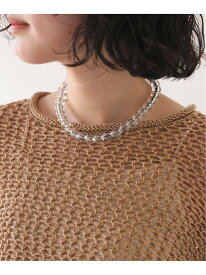 《追加》mabel/マベル SLOBE別注 ビーズネックレス SLOBE IENA スローブ イエナ アクセサリー・腕時計 ネックレス ホワイト ブラック【送料無料】[Rakuten Fashion]