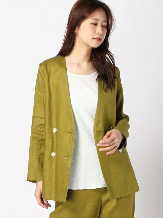 楽天市場】【SALE／60%OFF】フレンチリネンツイルWブレストJK IENA 
