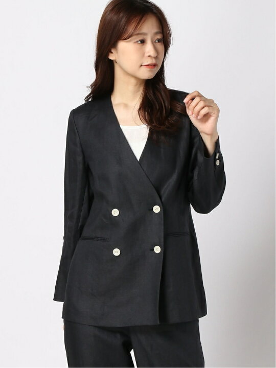 楽天市場】【SALE／60%OFF】フレンチリネンツイルWブレストJK IENA 