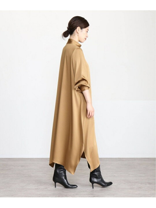 楽天市場】【SALE／30%OFF】サイドボタンスタンドカラーワンピース 