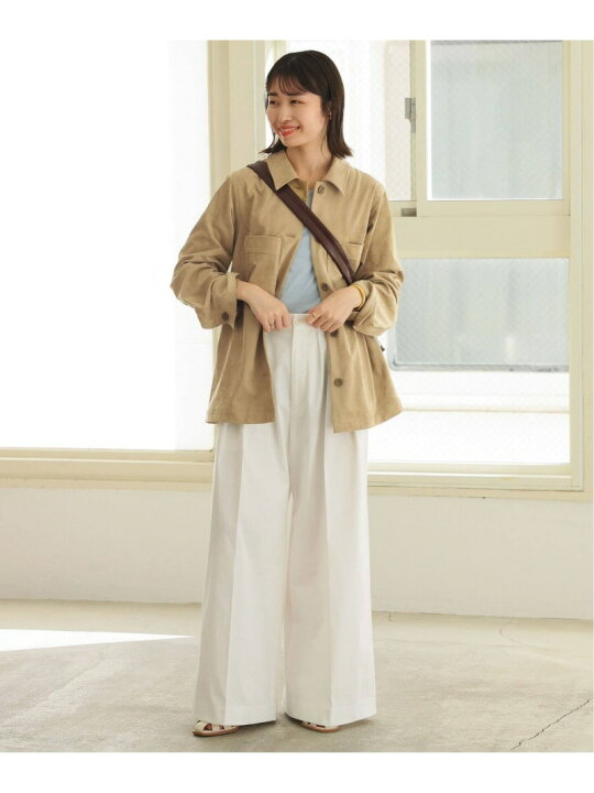 楽天市場】【SALE／30%OFF】フェイクスウェードシャツブルゾン SLOBE 