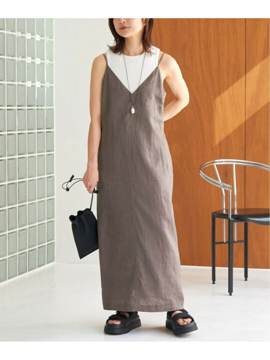 楽天市場】【SALE／30%OFF】リネンIラインキャミワンピース  