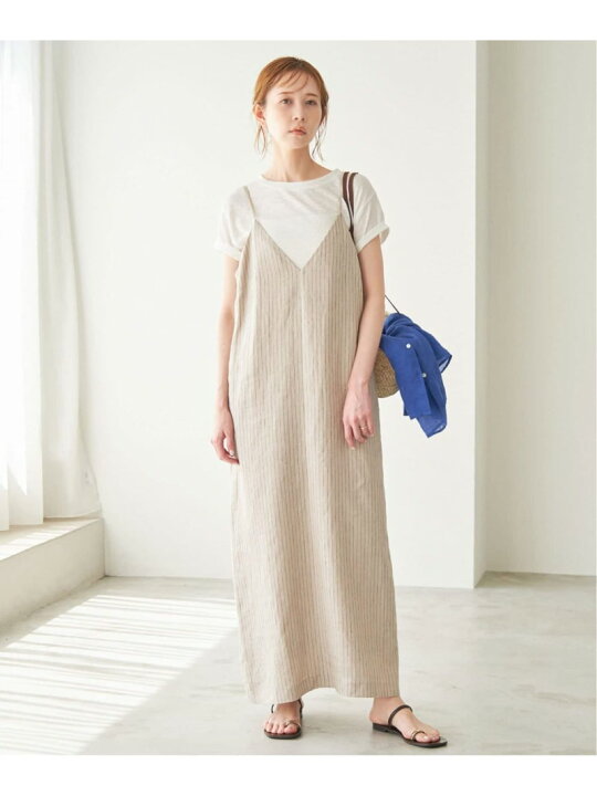 楽天市場】【SALE／30%OFF】リネンIラインキャミワンピース  