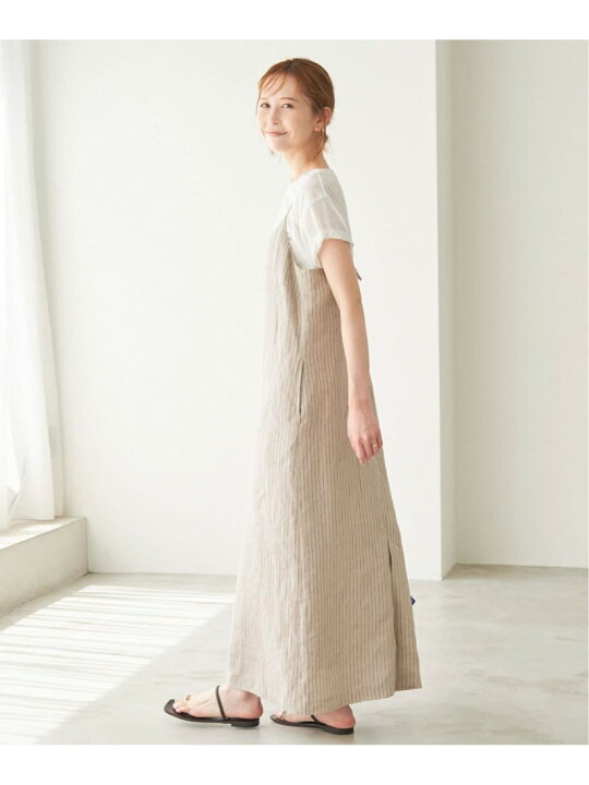 楽天市場】【SALE／30%OFF】リネンIラインキャミワンピース SLOBE IENA 