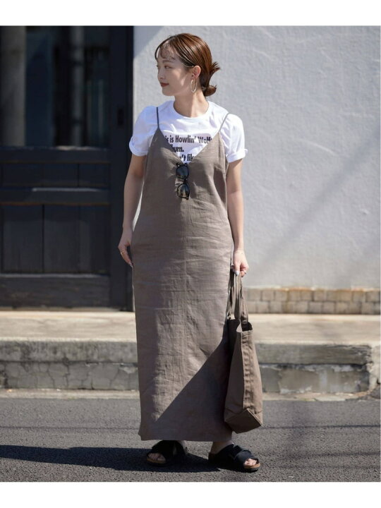 楽天市場】【SALE／30%OFF】リネンIラインキャミワンピース SLOBE IENA  