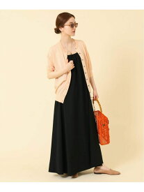 【SALE／40%OFF】ギャザーキャミワンピース IENA イエナ ワンピース・ドレス ワンピース ブラック グレー【RBA_E】【送料無料】[Rakuten Fashion]