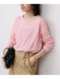 《追加3》miller/ミラー SLOBE別注 シアードルマンロンTEE SLOBE IENA スローブ イエナ トップス カットソー・Tシャツ ネイビー ピンク ホワイト【送料無料】[Rakuten Fashion]