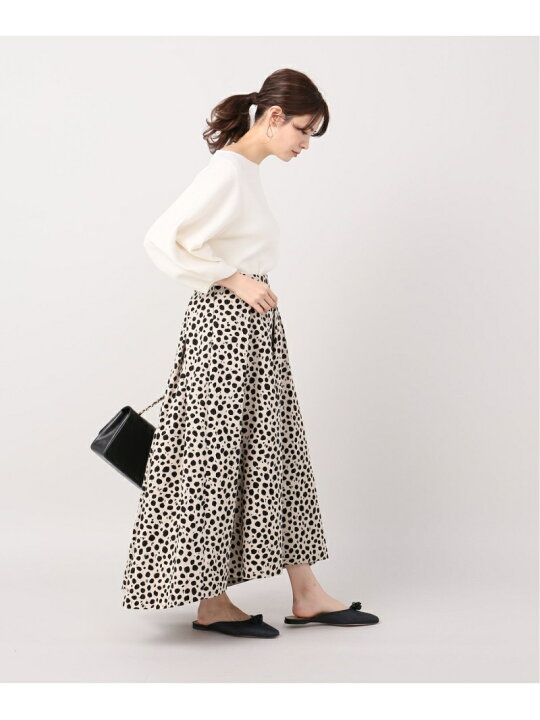 楽天市場】【SALE／40%OFF】レオパードプリント タックフレアSK  