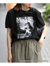 《追加》GOOD ROCK SPEED SLOBE別注 LIFE PICTURE COLLECTION MODELS フォトTEE SLOBE IENA スローブ イエナ トップス カットソー・Tシャツ ホワイト ブラック【送料無料】[Rakuten Fashion]