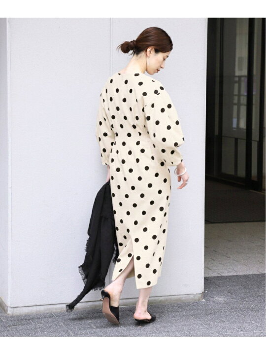 楽天市場】【SALE／30%OFF】綿麻ドットプリントウエストシェイプ 