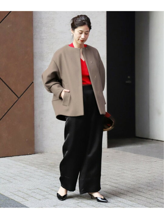 楽天市場】【SALE／30%OFF】super140s バルーンスリーブコート VERMEIL 