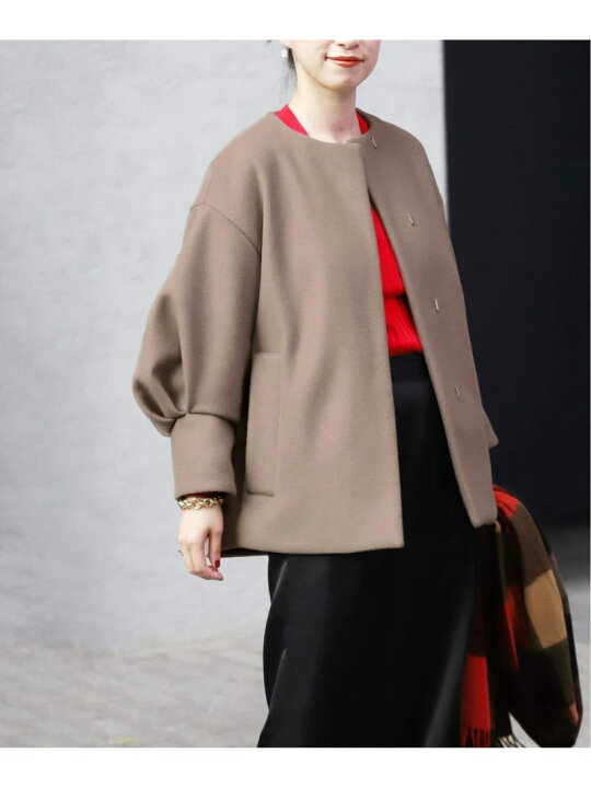 楽天市場】【SALE／30%OFF】super140s バルーンスリーブコート VERMEIL 