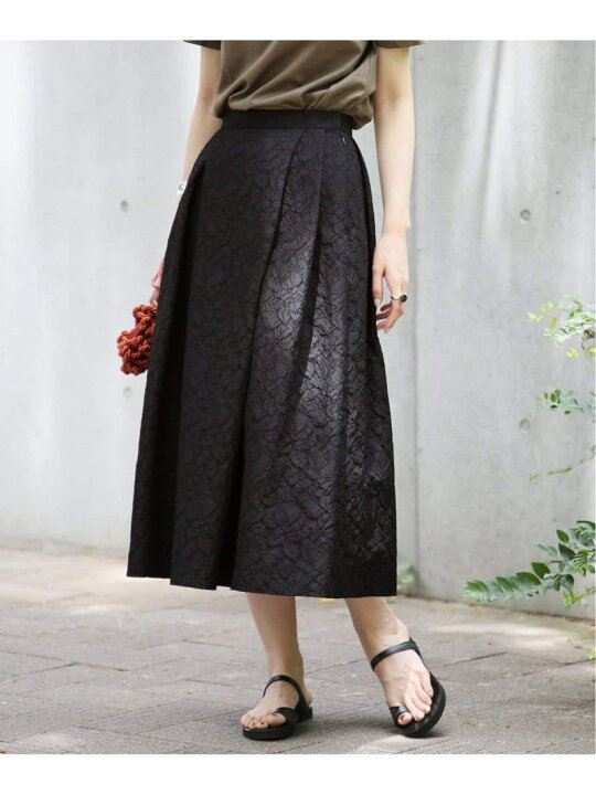 楽天市場】【SALE／30%OFF】フラワージャガードタックスカート VERMEIL 