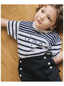 [BASIC]LIMITEDボーダーエトワールロゴTシャツ kids IENA ENFANT イエナ　アンファン マタニティウェア・ベビー用品 その他のベビーグッズ ブラウン ネイビー【送料無料】[Rakuten Fashion]