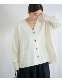 《予約》スーパーファインスムースVネックミドルカーディガン IENA イエナ トップス カーディガン グレー ベージュ【先行予約】*【送料無料】[Rakuten Fashion]