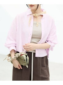 《新色/WEB限定/追加3》ラミーリヨセルショートシャツ IENA イエナ トップス シャツ・ブラウス ピンク ブルー ブラウン ホワイト【送料無料】[Rakuten Fashion]