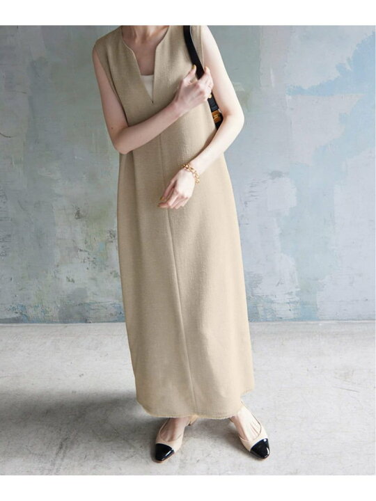 楽天市場】【SALE／30%OFF】ループツイードキーネックワンピース SLOBE 
