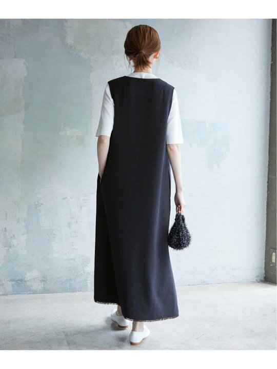 楽天市場】【SALE／30%OFF】ループツイードキーネックワンピース SLOBE  