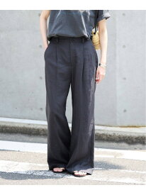【SALE／30%OFF】リネン混イージースラックス SLOBE IENA スローブ イエナ パンツ スラックス・ドレスパンツ グレー ベージュ【RBA_E】【送料無料】[Rakuten Fashion]