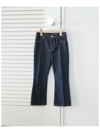 【BASIC】セミフレアデニムパンツ kids(100cm-130cm) IENA ENFANT イエナ　アンファン マタニティウェア・ベビー用品 その他のベビーグッズ ブルー ネイビー【送料無料】[Rakuten Fashion]
