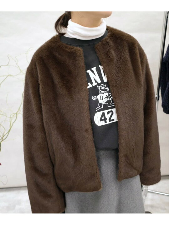 楽天市場】【SALE／30%OFF】Mink Fake fur Coat SLOBE IENA スローブ 