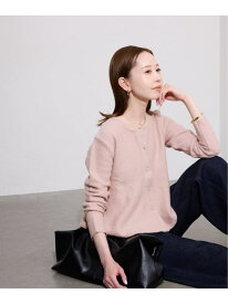 ペプラムニットカーディガン SLOBE IENA スローブ イエナ トップス カーディガン ピンク ベージュ【送料無料】[Rakuten Fashion]