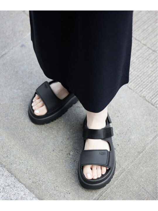 楽天市場】《WEB限定/追加2》 UGG/アグ GoldenGlow Sandal 1152685-BLK 