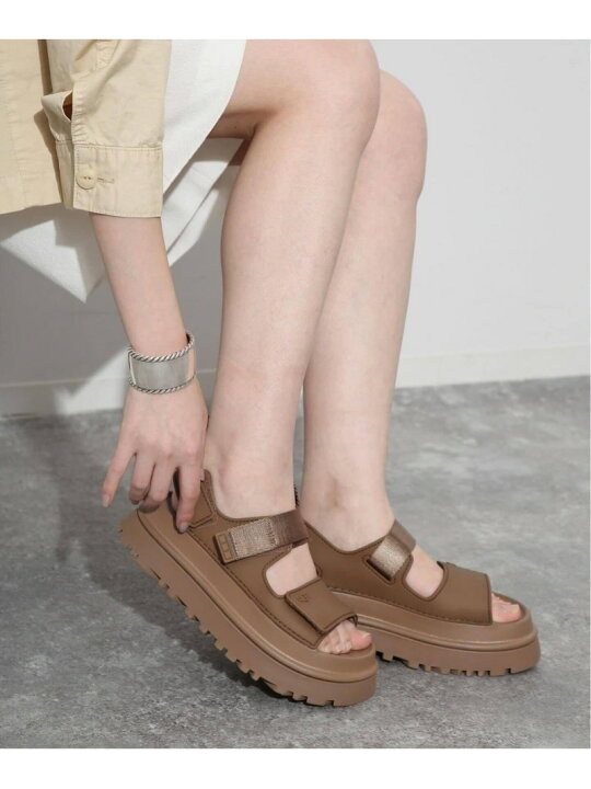 楽天市場】《WEB限定/追加2》 UGG/アグ GoldenGlow Sandal 1152685-BLK 