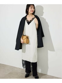 《WEB限定カラー有り/追加》レースサテンワンピース SLOBE IENA スローブ イエナ ワンピース・ドレス ワンピース ベージュ【送料無料】[Rakuten Fashion]