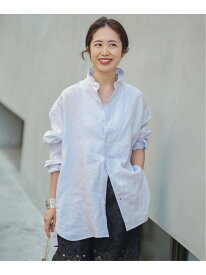 《予約》TICCA ティッカ 別注リネンスクエアビッグシャツ TBFS-543 VERMEIL par iena ヴェルメイユ パー イエナ トップス シャツ・ブラウス ブルー ピンク ブラウン カーキグリーン ホワイト【先行予約】*【送料無料】[Rakuten Fashion]