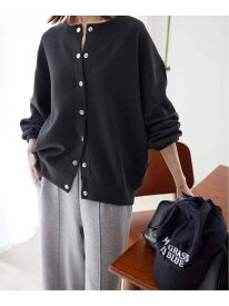 《WEB限定/追加3》ダブルフェイスジャージースナップカーディガン SLOBE IENA スローブ イエナ トップス カーディガン ブラック ブラウン【送料無料】[Rakuten Fashion]