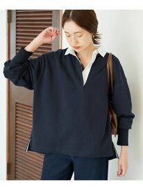 裏毛ラガープルオーバー SLOBE IENA スローブ イエナ トップス カットソー・Tシャツ グレー ネイビー【送料無料】[Rakuten Fashion]