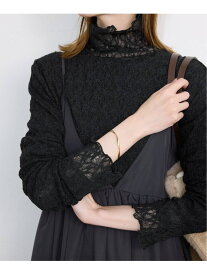 《WEB限定/追加予約》ストレッチレースタートル SLOBE IENA スローブ イエナ トップス カットソー・Tシャツ ブラウン ベージュ ブラック【先行予約】*【送料無料】[Rakuten Fashion]