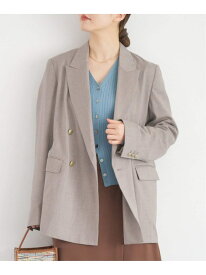 REDA SUPER110 ダブルブレストジャケット IENA イエナ ジャケット・アウター テーラードジャケット・ブレザー ベージュ ネイビー【送料無料】[Rakuten Fashion]