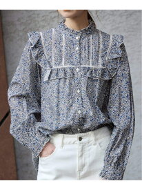 Petit Flower フリルブラウス SLOBE IENA スローブ イエナ トップス シャツ・ブラウス ブルー ピンク【送料無料】[Rakuten Fashion]