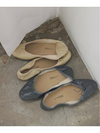 《予約》PORSELLI/ポルセリ 別注 SOLID BALLET バレエシューズ IENA イエナ シューズ・靴 バレエシューズ グレー ベージュ【先行予約】*【送料無料】[Rakuten Fashion]