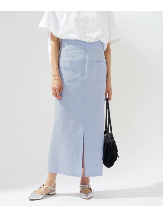 楽天市場】【SALE／30%OFF】ストレッチリネンポケットスカート IENA  