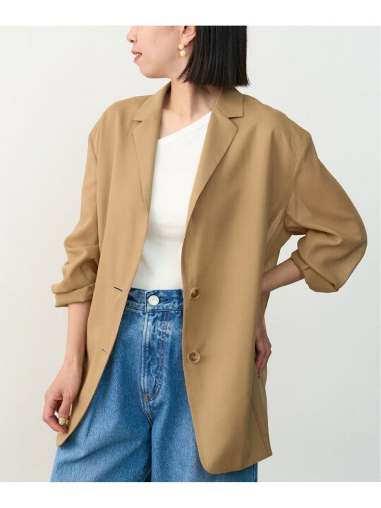 楽天市場】【SALE／30%OFF】シアーウールボイルテーラードジャケット 