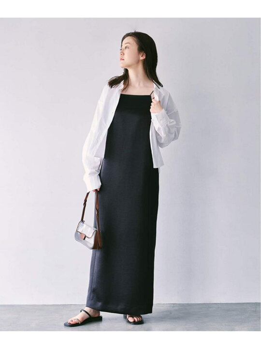 IENA endo.ダブルサテンキャミワンピース - キャミワンピース 