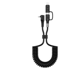 2in1 USB-A USB-C CgjOP[u J[R[h MFiF Apple Carplay Android Auto iPhone [dP[u PD 27W/60W }[d f[^] Lk ϋv ienobenrikan