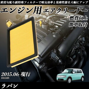 ラパン HE33S エアフィルター エアクリーナー エアーフィルター エンジン 交換用 高品質 燃費改善 ienobenrikan