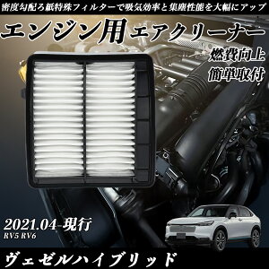 ヴェゼルハイブリッド RV5 RV6 エアフィルター エアクリーナー エアーフィルター エンジン 交換用 高品質 燃費改善 ienobenrikan