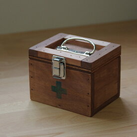 救急箱 ミニサイズ 救急 木箱 木製 薬箱 エマージェンシーボックス　日本製
