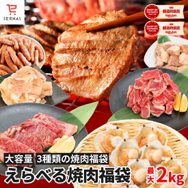【肉福袋】焼肉セット 500g×4 総重量kg バーベキュー 焼肉 肉 味付き肉 BBQ食材セット 焼き肉セット 焼肉用肉 カルビ肉 焼肉ホルモン お肉セット 詰め合わせ 牛タン 厚切り牛タン 牛タン カルビ ハラミ 大腸 パイプ 丸腸