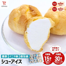 シューアイス バニラ 1個27g×15個～ 個包装 冷凍食品 業務用 スイーツ アイス アイスクリーム 洋菓子 デザート 給食 おやつ