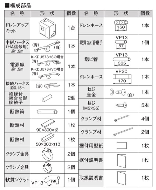 楽天市場】オーケー器材[K-KDU573KS]ドレンアップキット : 家store