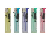 【20個】細身プッシュ式電子ライター/使い捨てライター／サービスライター／ガスライター／100円ライター…